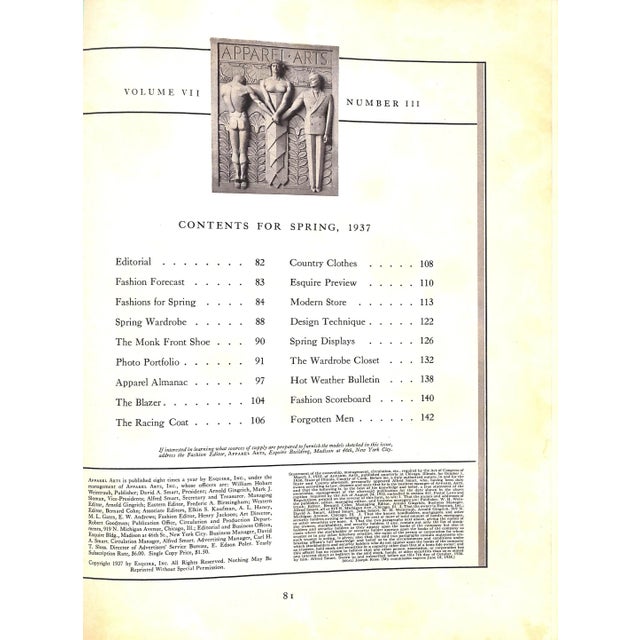 [152] pp. Esquire, Inc. 1937 Vol VII Number III 14 1/8" x 11 5/8