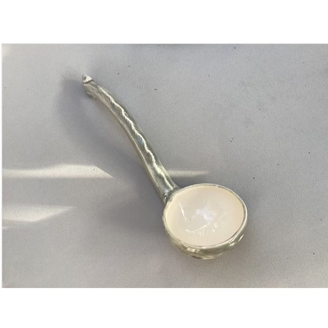 Vintage Majolica Fish Tureen With Ladle | 1950s For Sale - Image 9 of 9