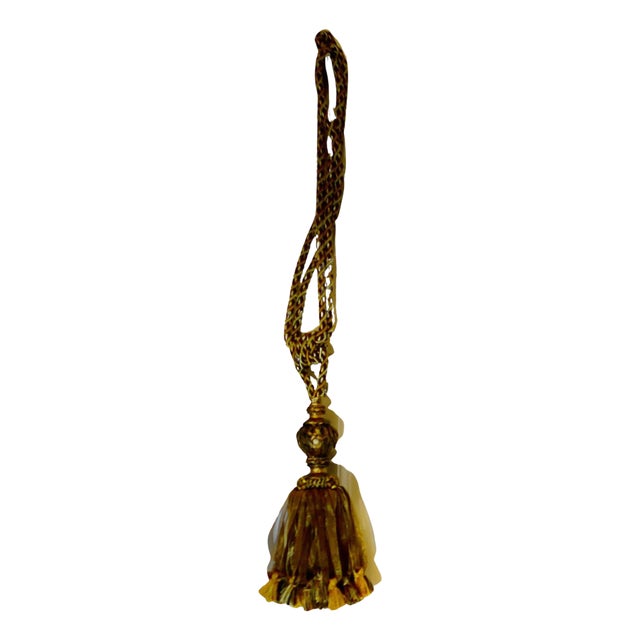 Large Gold Silk Tassels, 1960s, Set of 6 For Sale