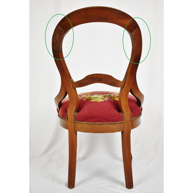 Antique Victorian Needlepoint Side Chair Chairish