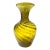 Antique 19th Century Zanesville Handblown Glass Vase, Amber Swirl With Ribbed Detail For Sale