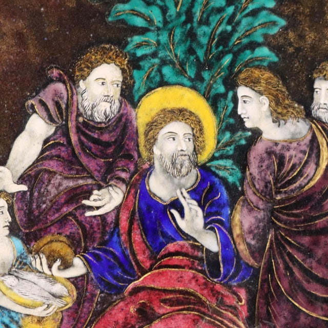 Limoges Enamel with Evangelical Episode For Sale - Image 4 of 10