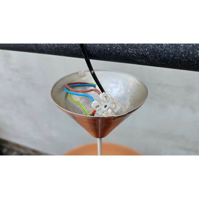 Copper Chandelier, Denmark, 1950s For Sale - Image 6 of 9