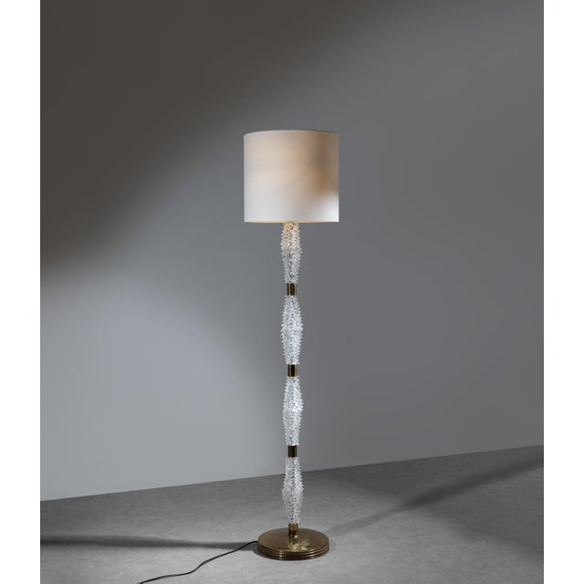 Rostrato Murano Glass Floor Lamp attributed to Ercole Barovier for Barovier & Toso, 1940s For Sale - Image 12 of 12