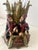 Vintage Singerie Motif Primates Dressed in Red Vests & Hat Unique and Exquisite Vase/Vessel For Sale - Image 12 of 16