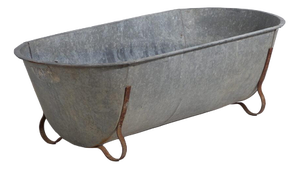 Antique Galvanized Zinc Bathtub