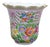 Vintage Herend Hungary Handpainted Openwork Basketweave Pierced Porcelain Vase For Sale