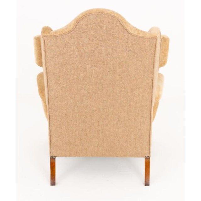 Georgian Revival Wing Back Armchairs, 1920s, Set of 2 For Sale - Image 6 of 7
