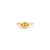 14k Gold Retro Yellow Sapphire Solitaire Ring Size 6 For Sale - Image 4 of 14