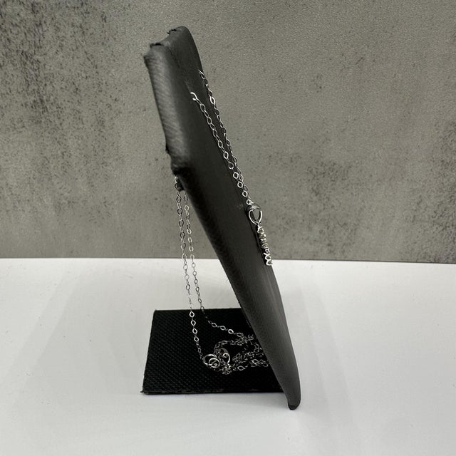 Contemporary Natural Diamond Cross Necklace in 14kt White Gold – 0.20ctw, 18in, New For Sale - Image 3 of 5