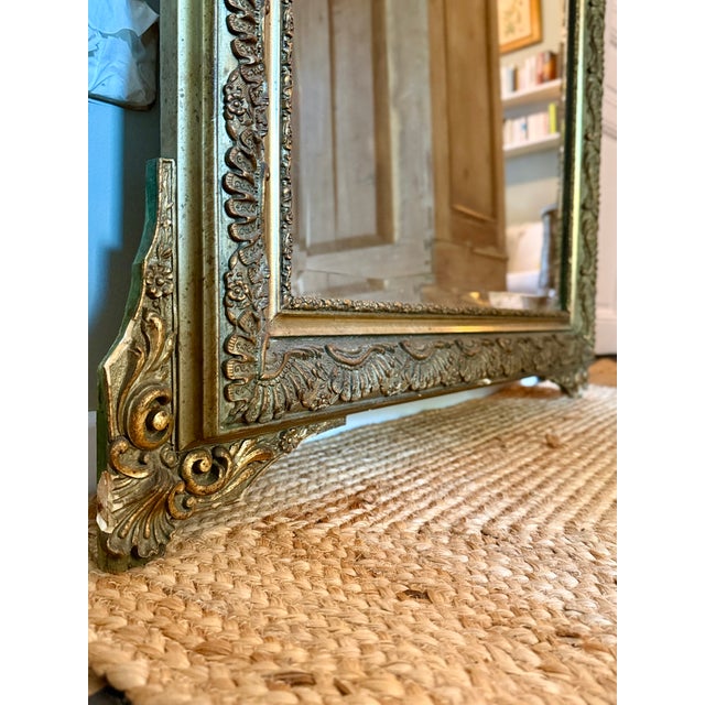 Large Antique French Gilded Mirror with Rococo Detailing For Sale - Image 15 of 18