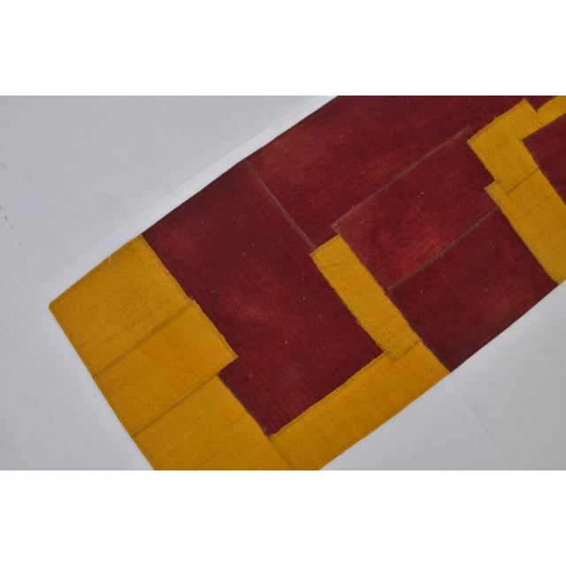 1960s Oushak Anatolian Wool Kilim Runner For Sale - Image 4 of 9