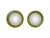 Olive Round Olive Green Mirrors, 1970s, Set of 2 For Sale - Image 8 of 8