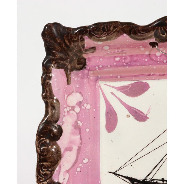 Sunderland Lustre Maritime Pottery Plaque Hmy Victoria and Albert II For Sale In Philadelphia - Image 6 of 7