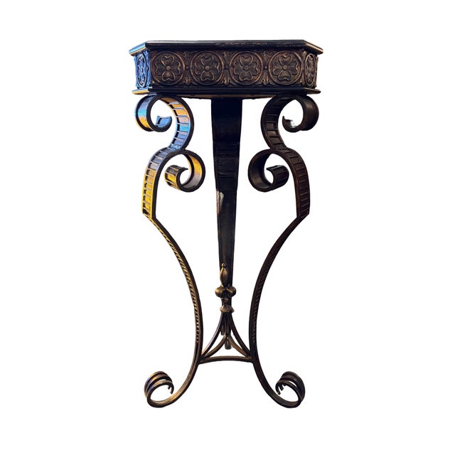 Etruscan Revival Triangular Top Side-Table For Sale - Image 3 of 4