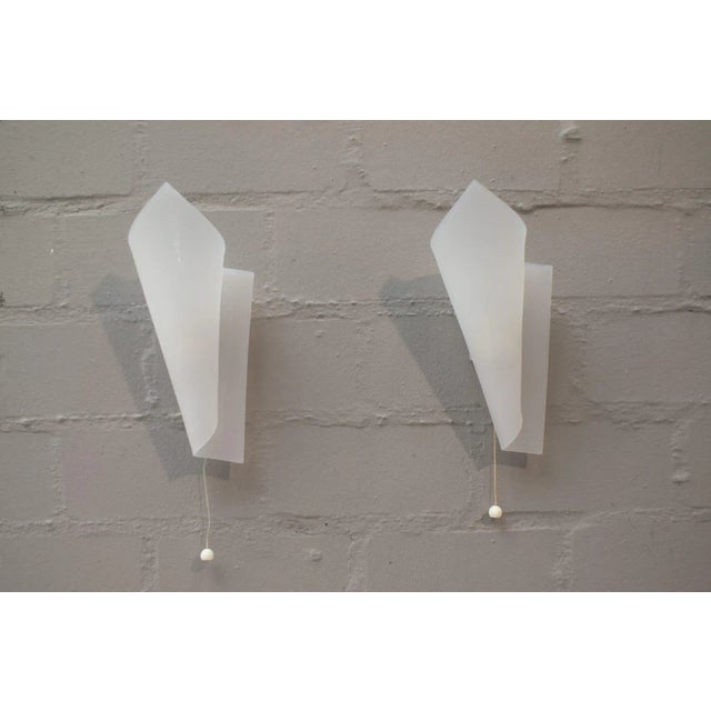Acrylic Glass Wall Lamps by Hanns Hoffmann-Lederer for Heinz Hecht, 1954, Set of 2 For Sale - Image 9 of 9