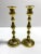 1980s Vintage Graduated Brass Candlestick Set of 6 – Hollywood Regency Table Candle Holders For Sale - Image 5 of 10