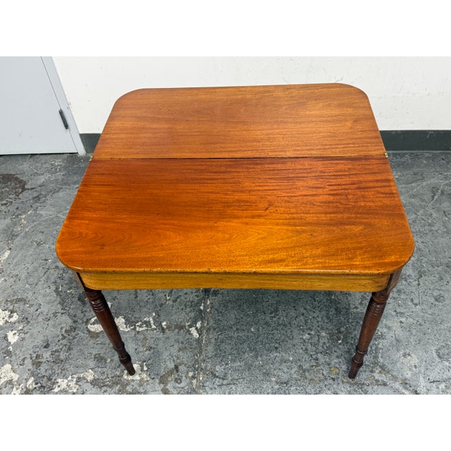 Vintage Flip Up Console/Game Table For Sale - Image 4 of 12