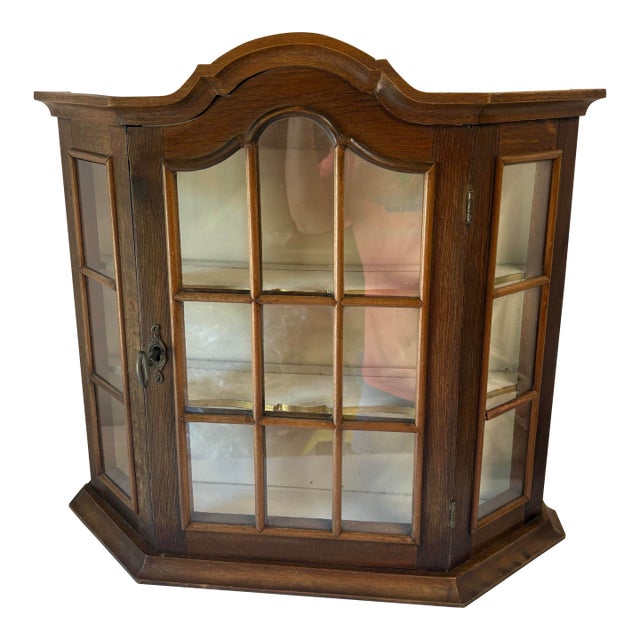 Vintage Dutch Wall Cabinet With Key For Sale