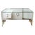 Vintage White Lacquered Over Wood, Chrome, Steel, Glass and Lucite Floating Desk Custom 70's For Sale