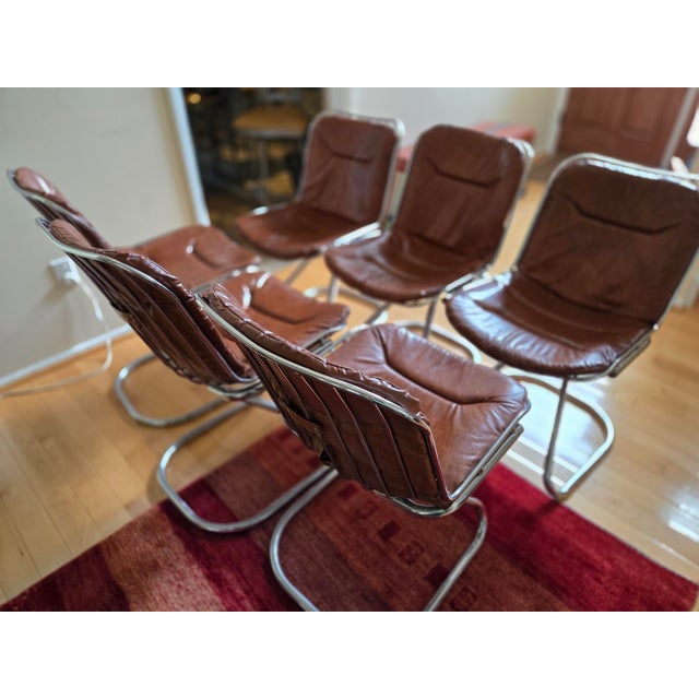 Metal Italian Mid-Century Modern Style Dining Room Chairs For Sale - Image 7 of 13