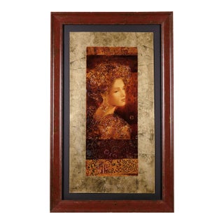 2000 Csaba Markus "Constantina" Artist Hand Numbered & Embellished Limited Edition Serigraph 169/225 Exquisitely Framed & Matted For Sale