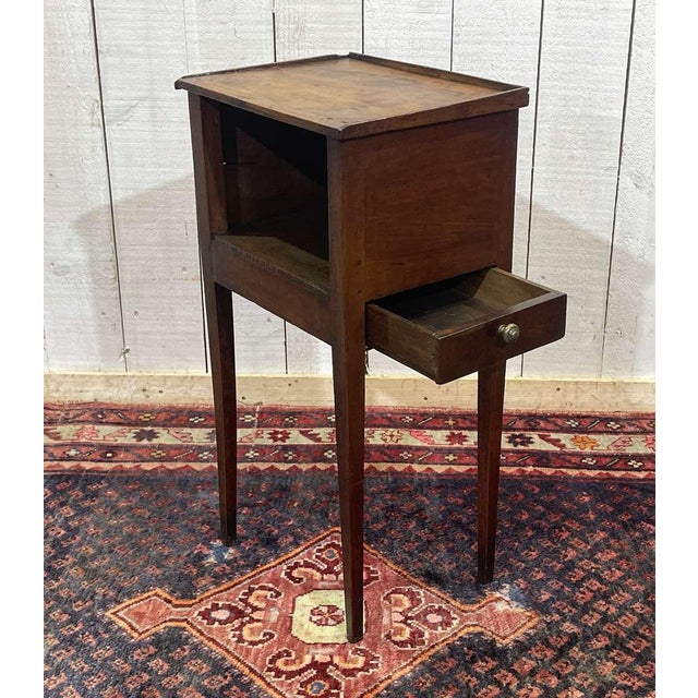 Antique Bedside Table in Cherrywood, 1800s For Sale - Image 6 of 12