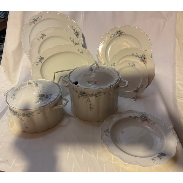 Rosenthal Germany New 1980s Porcelain With Flowering Branch - Set of 50 Pieces For Sale - Image 4 of 18