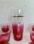 1960s Mid-Century Raspberry Ombre Glass Barware Set, Attributed to Blendo For Sale - Image 5 of 12