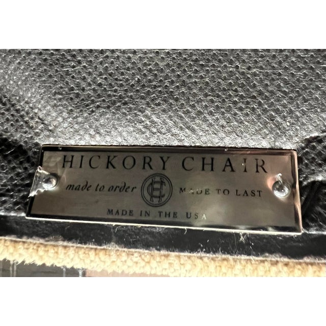 Wood Hickory Chair Nailhead Trim Coffee Table With Trey Insert For Sale - Image 7 of 7