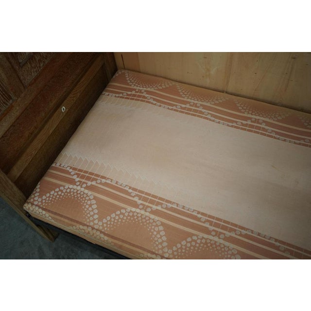 Arts & Crafts Limed Oak Cotswold Single Bed from Tudor Furniture, 1930s For Sale - Image 14 of 18