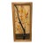Tori Framed Stained Glass Wood Panel With Leaves, Vintage For Sale