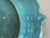 Rare 19th Century French Sarreguemines Majolica "The Hunt of the Wolves" Barbotine Platter, Rare Turquoise Color. For Sale - Image 14 of 17