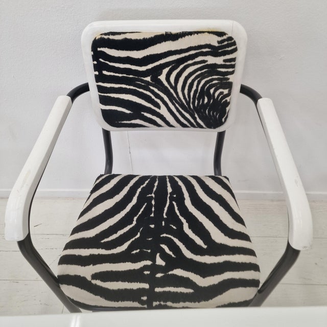 Bauhaus-Style Cantilever Dining Set in Steel, 1970s, Set of 4 For Sale - Image 15 of 18