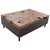 A single two inch reclaimed organic teak wood slab floats on a hammered metal base. Andrianna Shamaris. The Leader In...