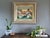 Mid-Century Modern Mid-Century Modern 'Where Houses Gather' Vintage Geometric Abstract Street Scene Oil Painting by Swedish Artist Wilhelm Wik (1897-1987), Framed For Sale - Image 3 of 12