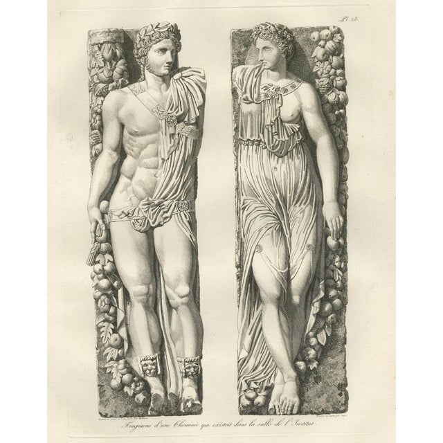 Ivory Louis-Pierre Baltard, Louvre Sculpture Reliefs, 1803, Paper For Sale - Image 8 of 9