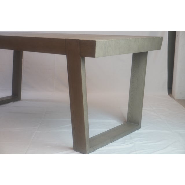 Antoccino Oak Desk From Restoration Hardware For Sale In New York - Image 6 of 8