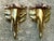 Metal Vintage Artisan Made Scagliola Elephant Brackets - A Pair For Sale - Image 7 of 12