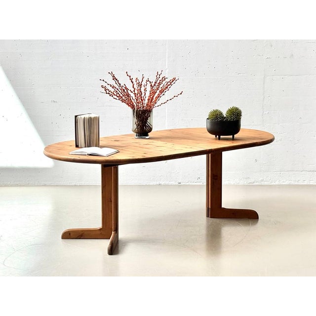 Extendable Dining Table in Pine Wood, 1970s For Sale - Image 15 of 18