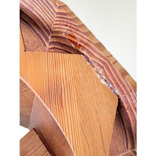 Scandinavian Sculptural Pine Wood Pendant Light, Sweden, 1980 For Sale - Image 17 of 18