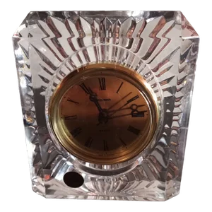 1980s Cristal D Arques France Mantle Quartz Clock