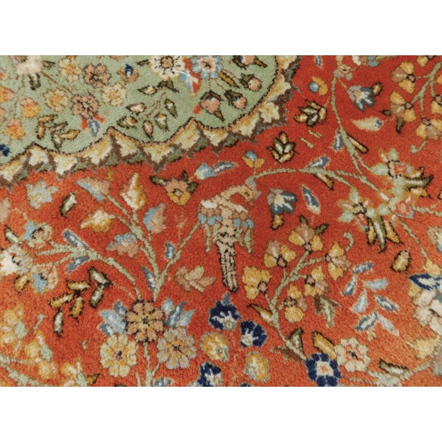 1970s 1970s Vintage Hand Knotted Persian Tabriz Rug 9'x 11'7" For Sale - Image 5 of 13