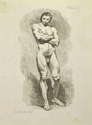 Nicholas Cochin, Anatomy Studies, Etching, 1755