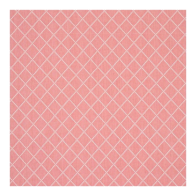 Sample - Schumacher Liam Fabric in Coral For Sale