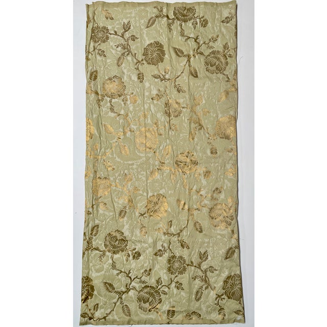 Italian Ralph Lauren “Wiltmore Gilded” Italian Silk Floral Brocade Fabric - 3 Yards - For Sale - Image 3 of 6