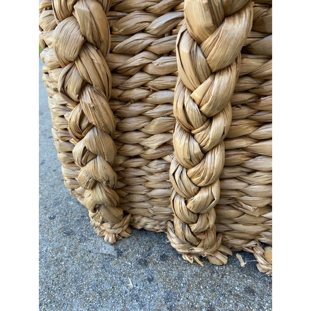 Rectangular Rush Basket For Sale - Image 9 of 11