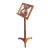 Antique Mahogany Lyre and Brass Music Stand For Sale