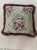 English Custom Floral With Ribbons Pillow For Sale - Image 3 of 6