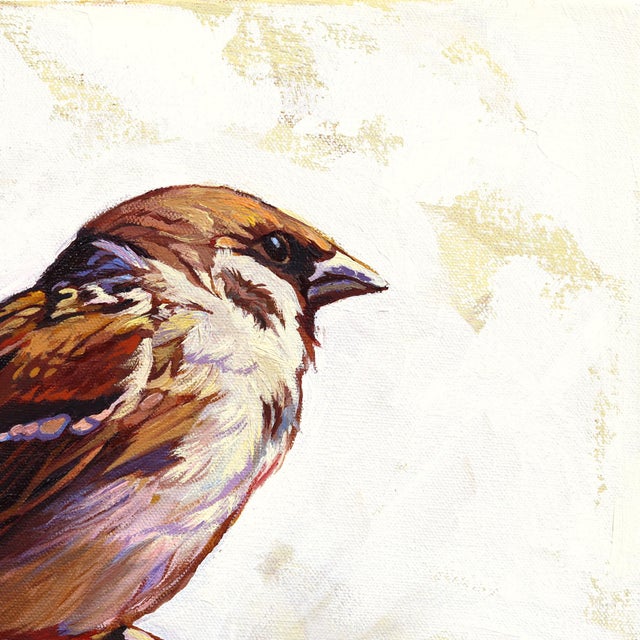 Abstract Seeing the Forest - Abstract Nature Birds Still Life Oil Panting on Canvas Original Artwork by Michelle Fillmore For Sale - Image 3 of 9